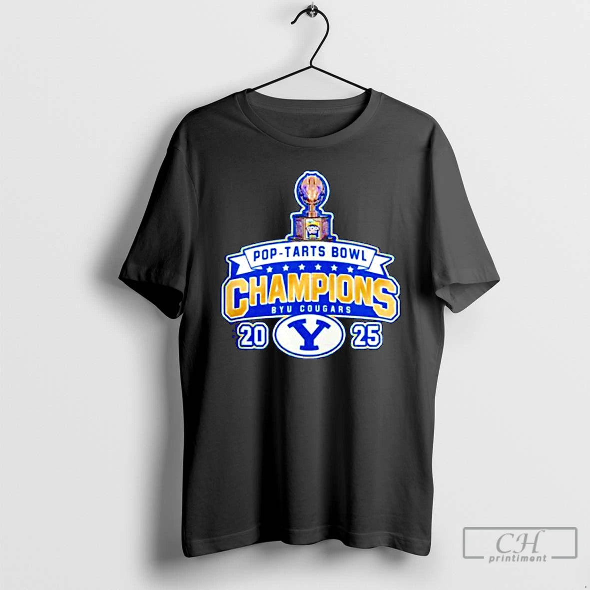 Classic Byu Cougars 2025 Pop Tarts Bowl Champions Logo