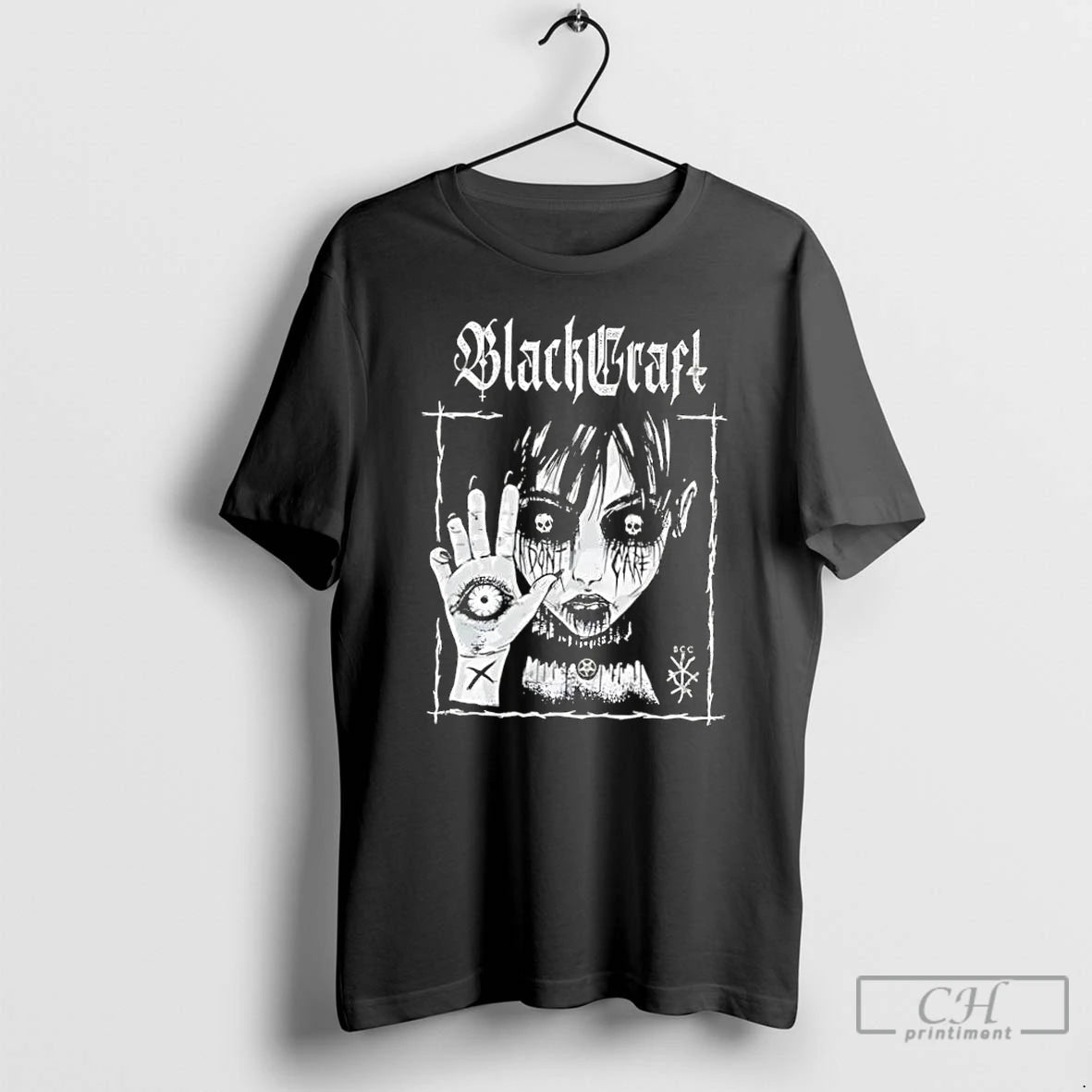 Classic Blackcraft Anime Girl Dont Care Vintage