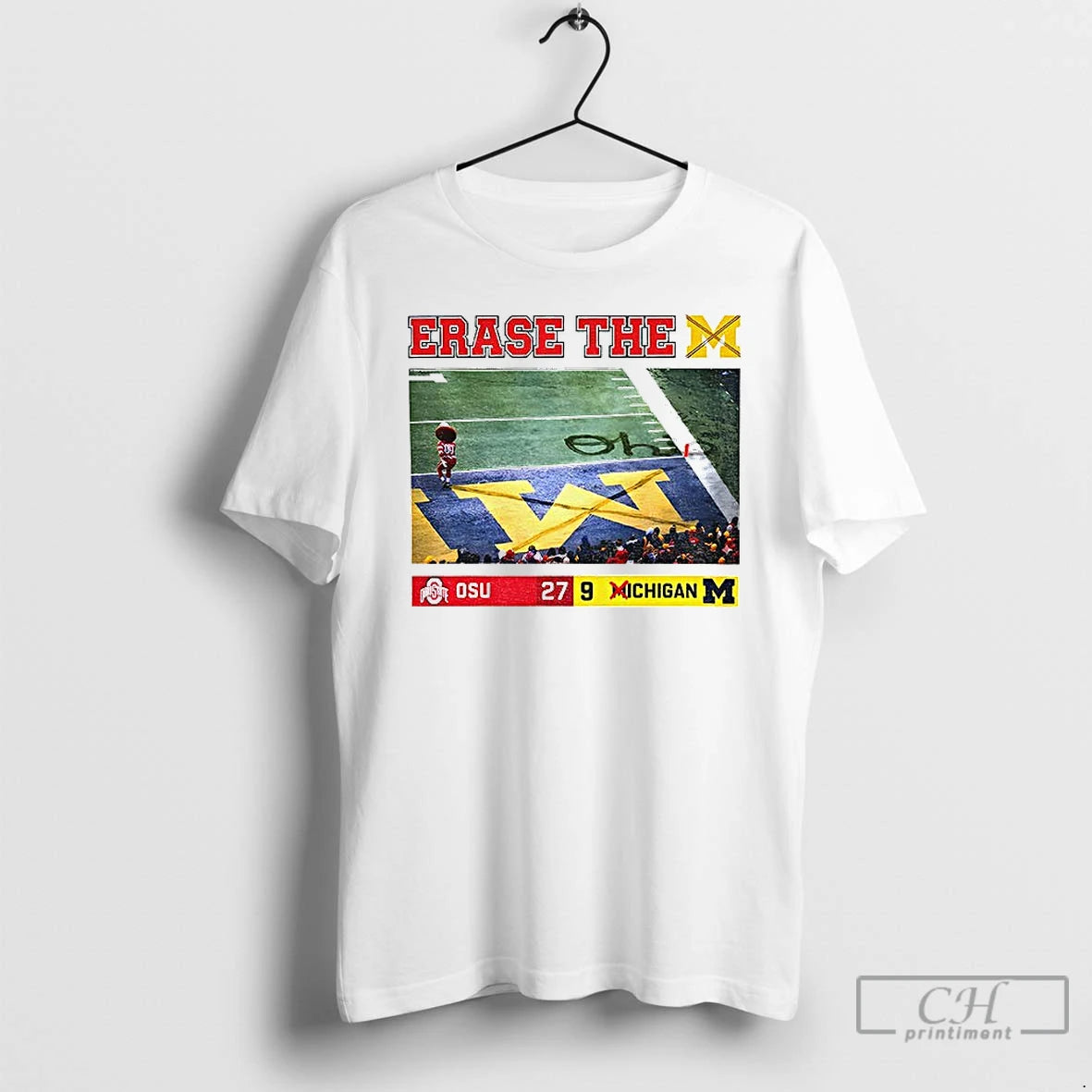 Classic Brutus Vs Michigan Game Day 27 9 Erase The M Sports T Shirts Sweater
