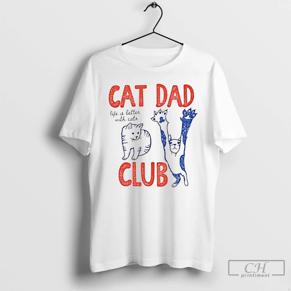 Classic Cat Dad Club Life It Better With Cats