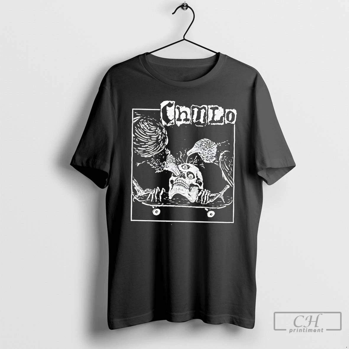 Classic Chaudo Skull Ravens Retro
