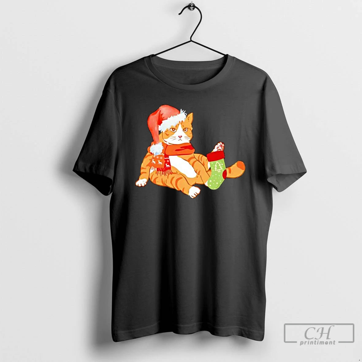 Classic Cute Christmas Orange Cat Stylish