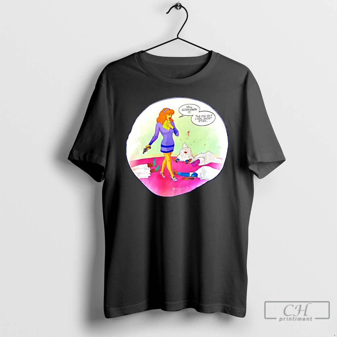 Classic Daphne Blake Standing Several Bodies Ku Klux Klan Robe
