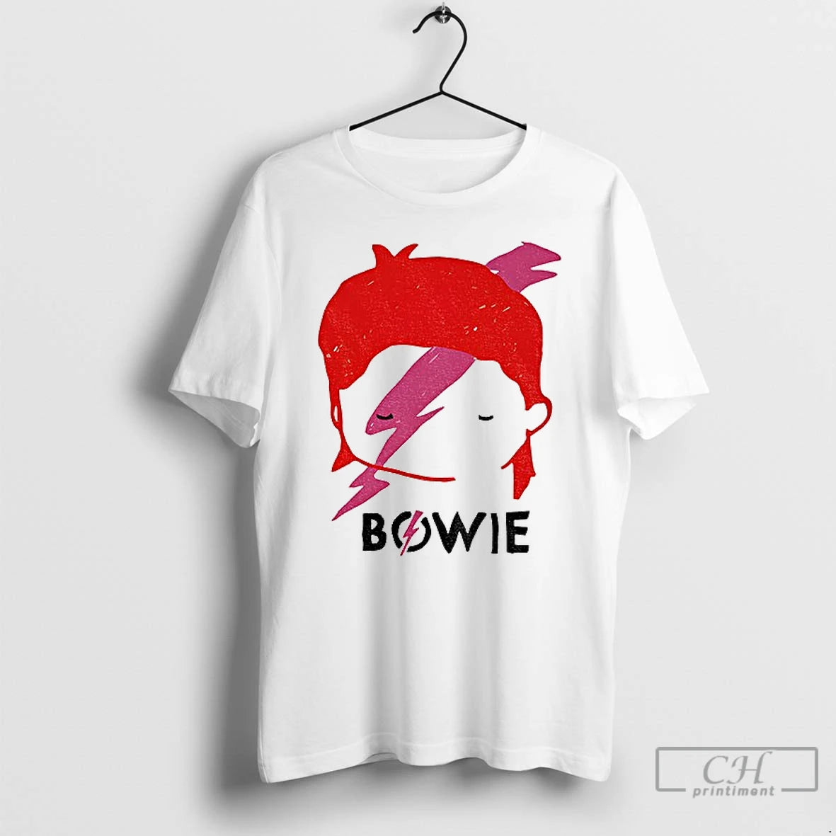 Classic David Bowie Aladdin Sane Lightning Bolt Sketch