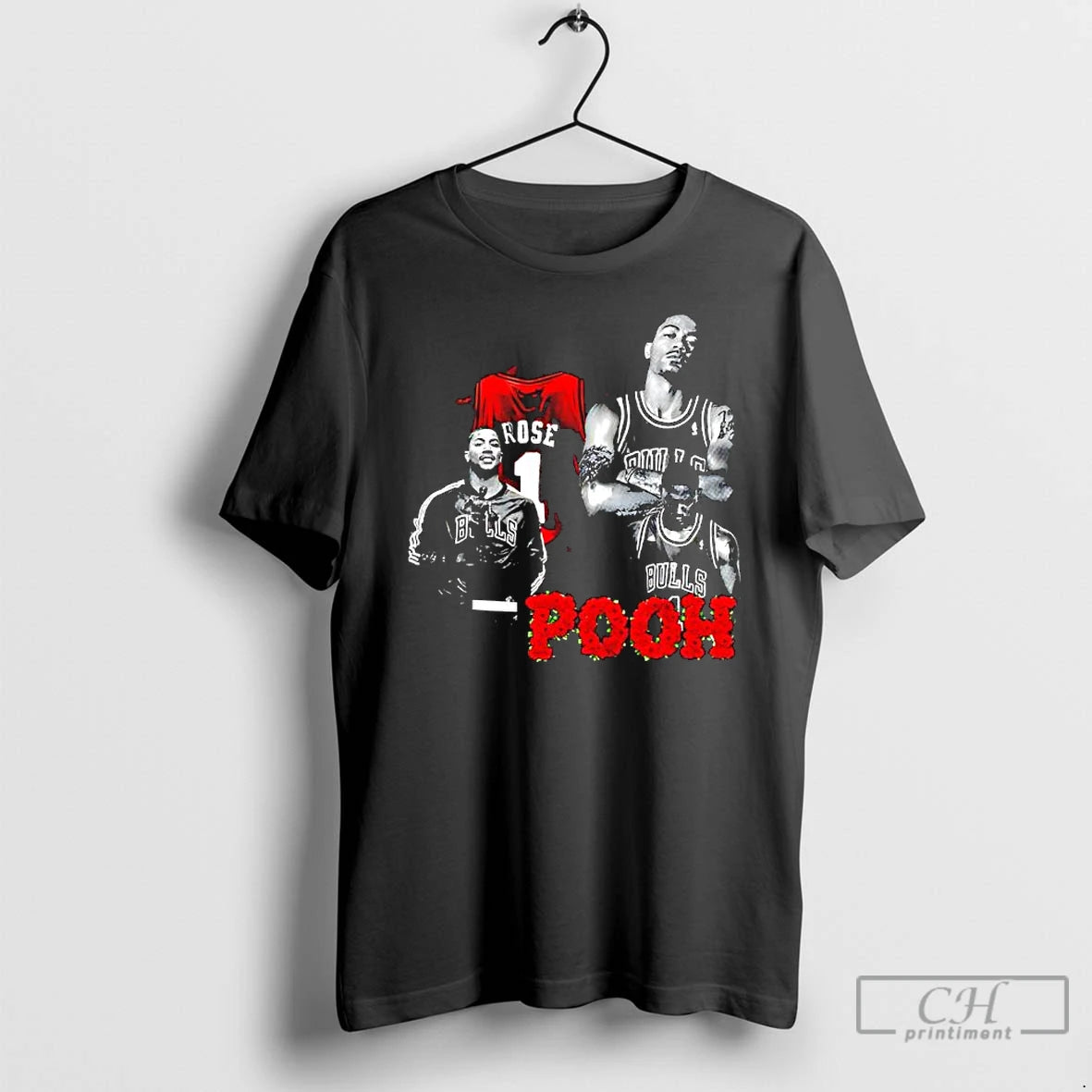 Classic Derrick Rose Pooh Chicago Bulls Professional Basketball Player