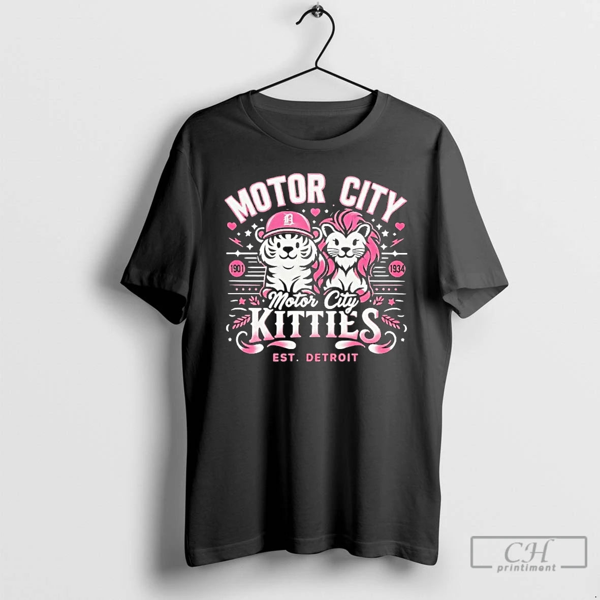 Classic Detroit Lions And Tigers Motor City Kitties Est Detroit
