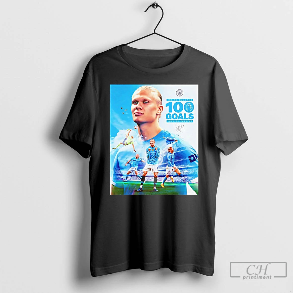 Classic Erling Haaland 100 Goals Premier League 2022 2023 Present Signature