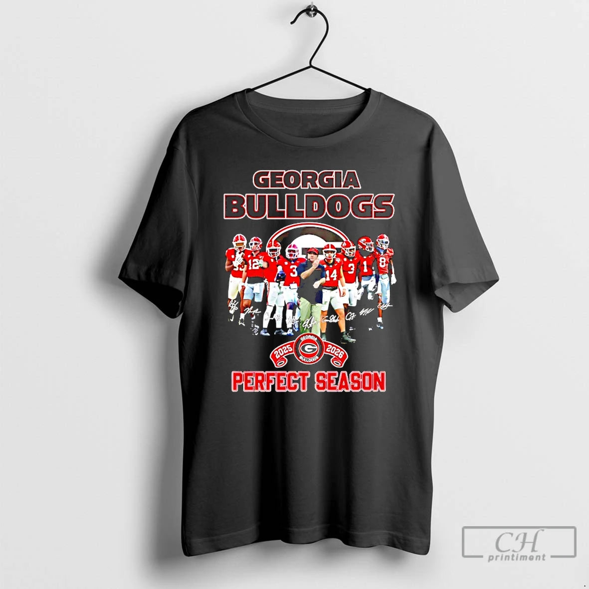 Classic Georgia Bulldogs 2025 2026 Perfect Season Signature