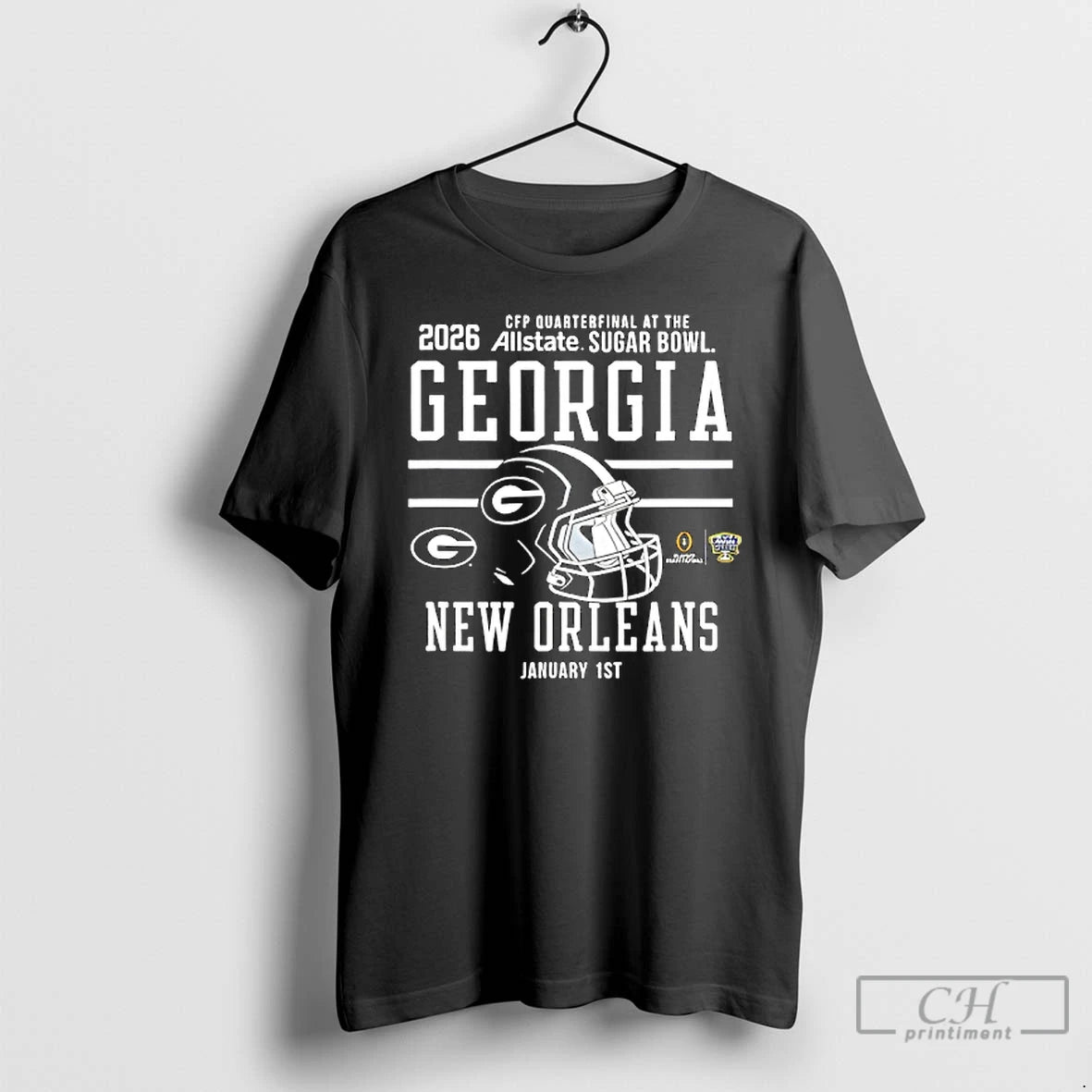 Classic Georgia Bulldogs Sugar Bowl Cfp Quarterfinal 2025 2026 Red