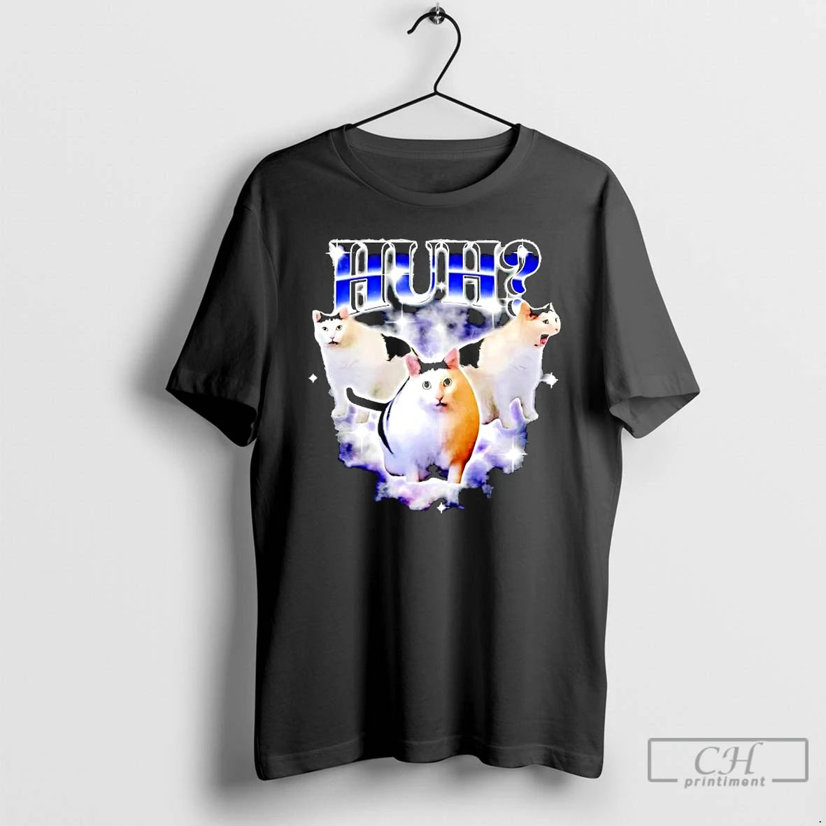 Classic Huh Funny Dank Cat Graphic