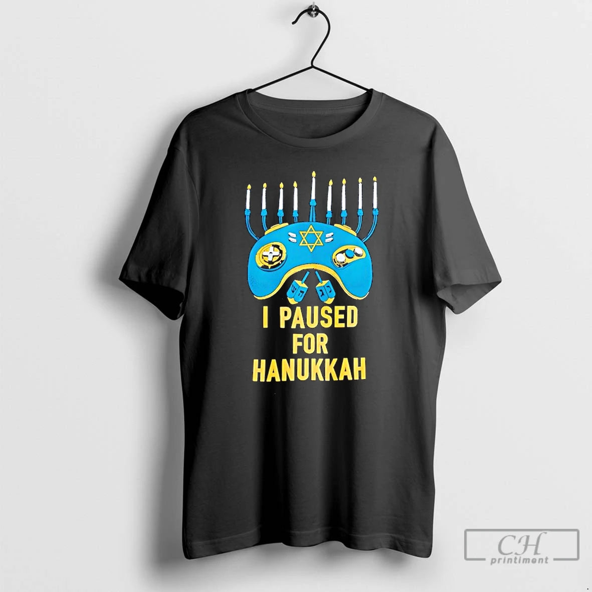 Classic I Paused For Hanukkah Menorah