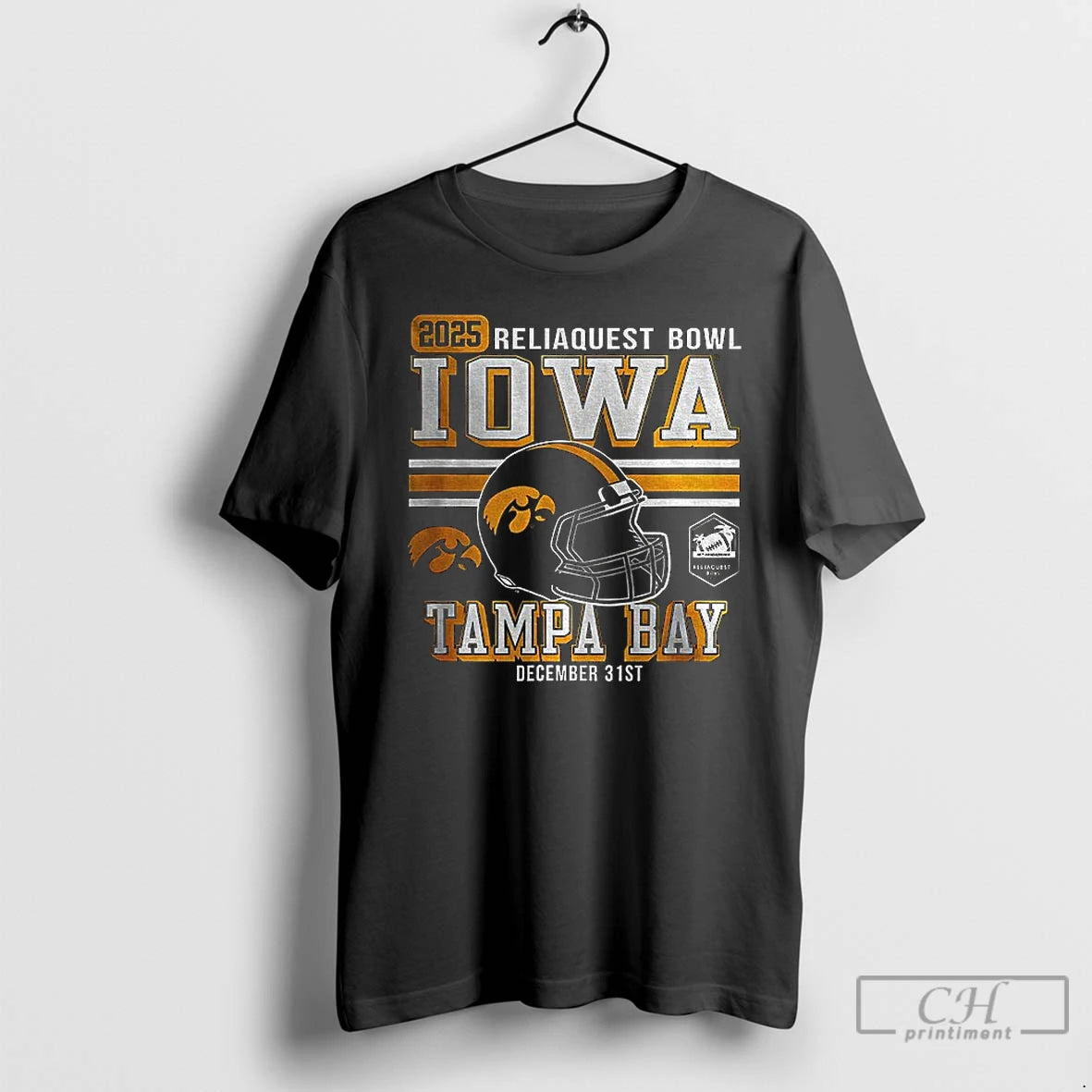 Classic Iowa Hawkeyes Football Reliaquest Bowl 2025 Tampa Bay December 31st