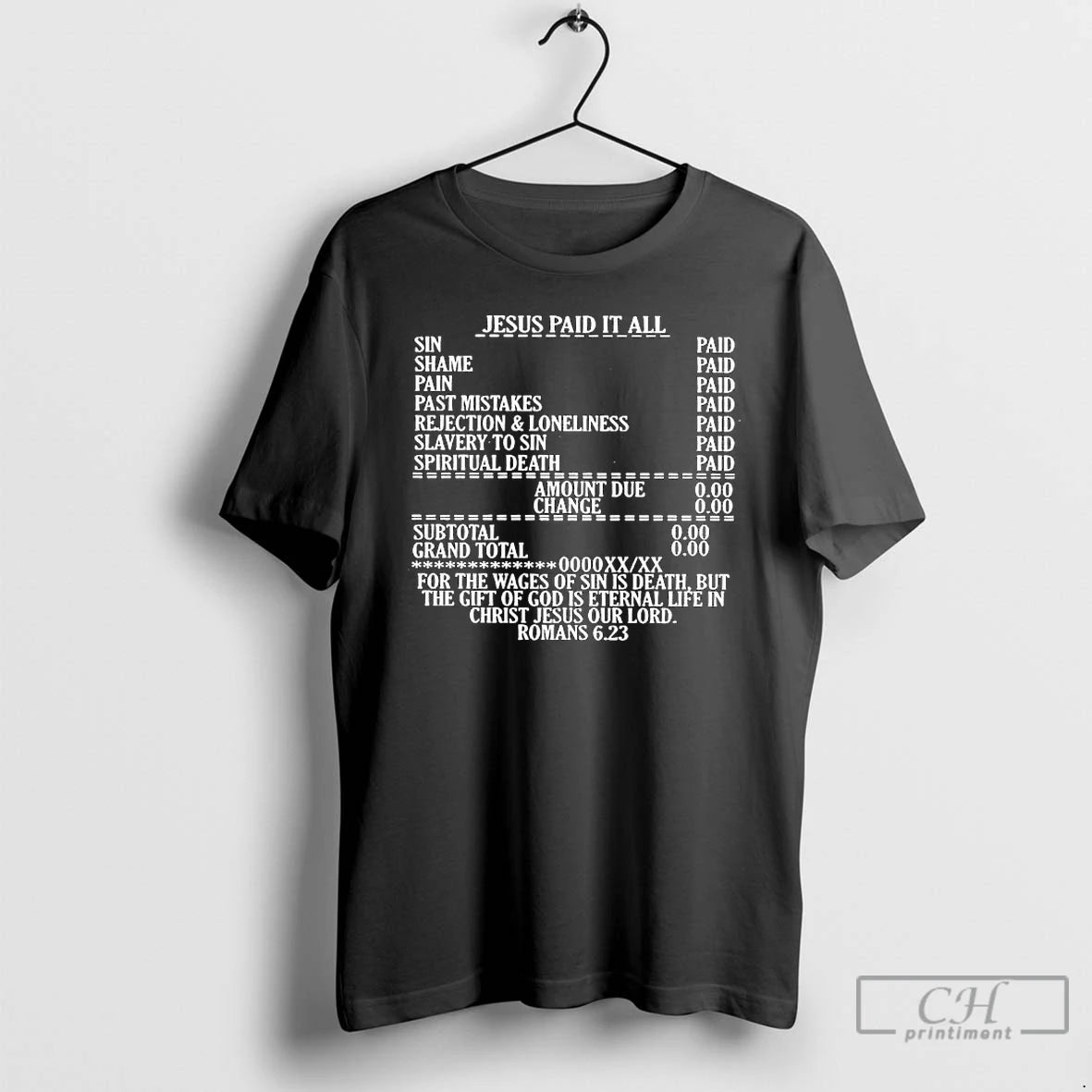 Classic Jesus Paid It All Graphic