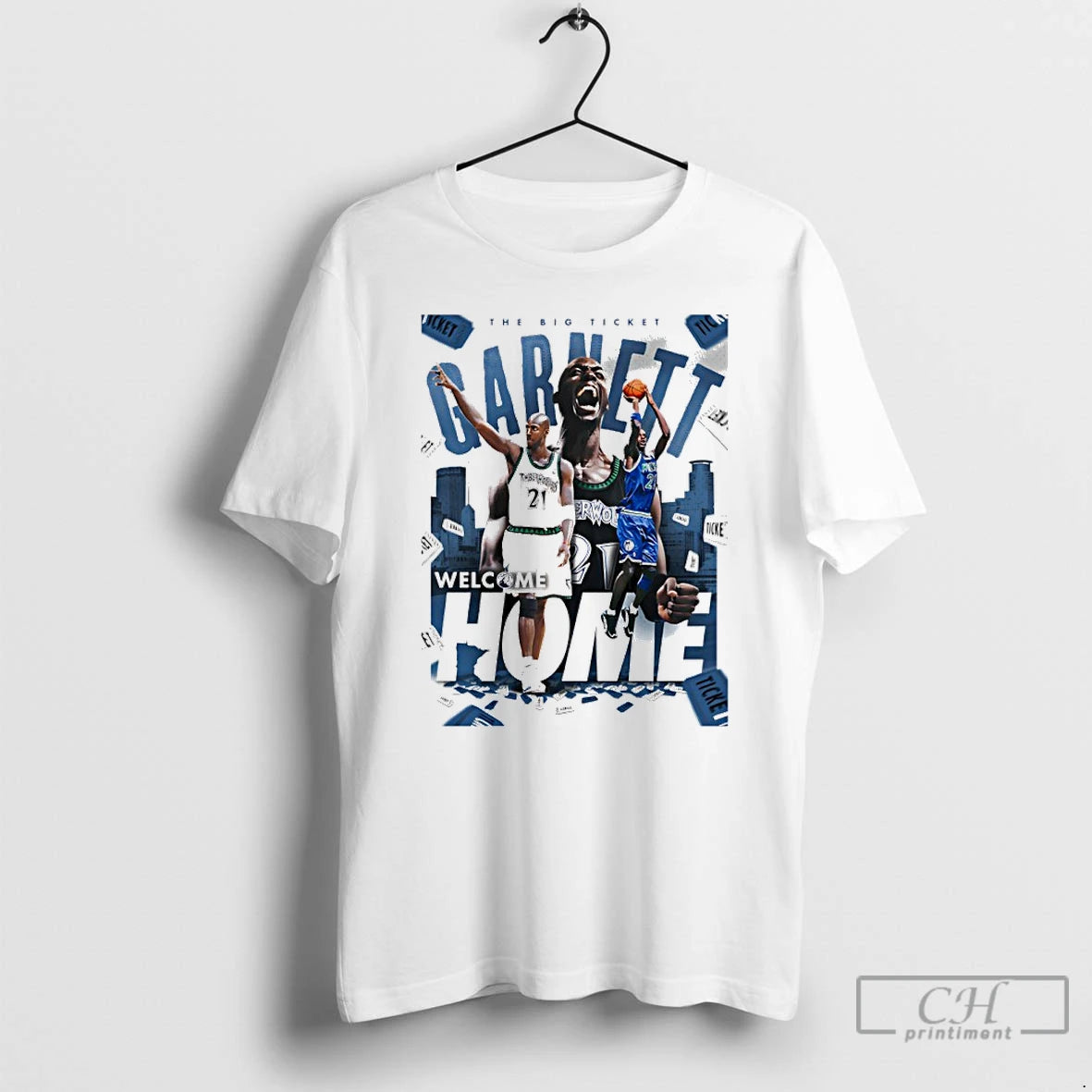 Classic Kevin Garnett Minnesota Timberwolves The Big Ticket Welcome Home