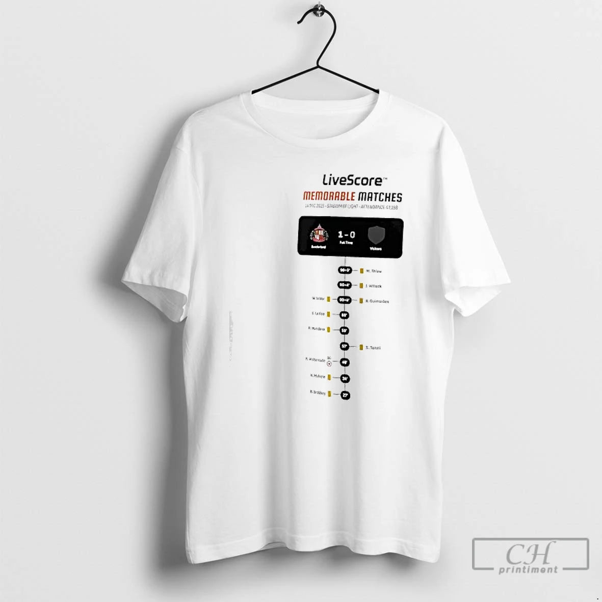 Classic Livescore Memorable Matches 1 0 Football Match Graphic