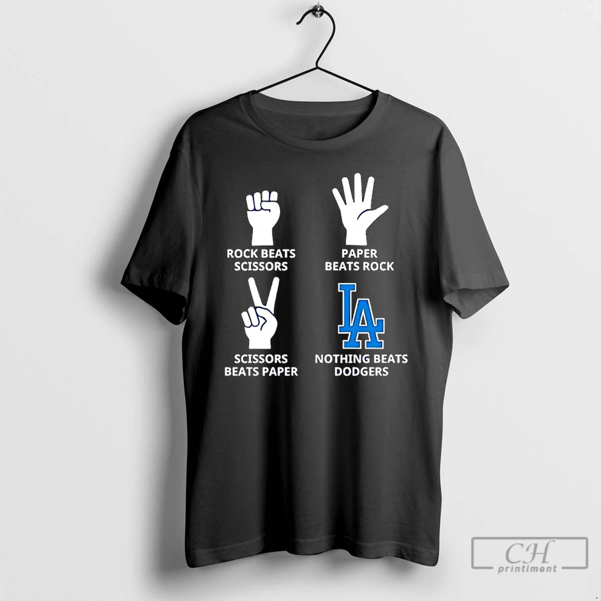 Classic Los Angeles Dodgers Nothing Beats Rock Beats Scissors Paper Beats Rock Scissors Beats Paper