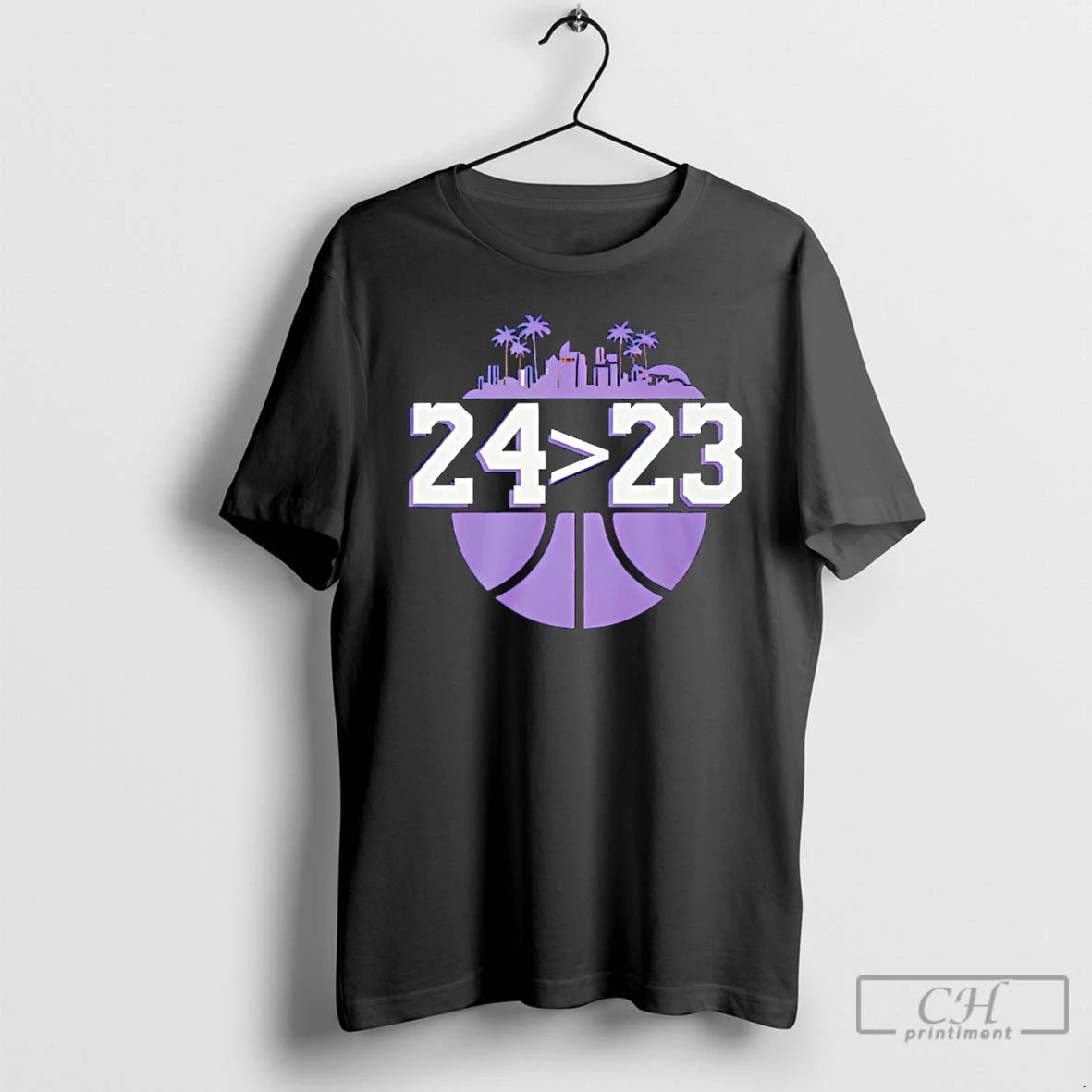 Classic Los Angeles Lakers Basketball 24 23 City Skyline