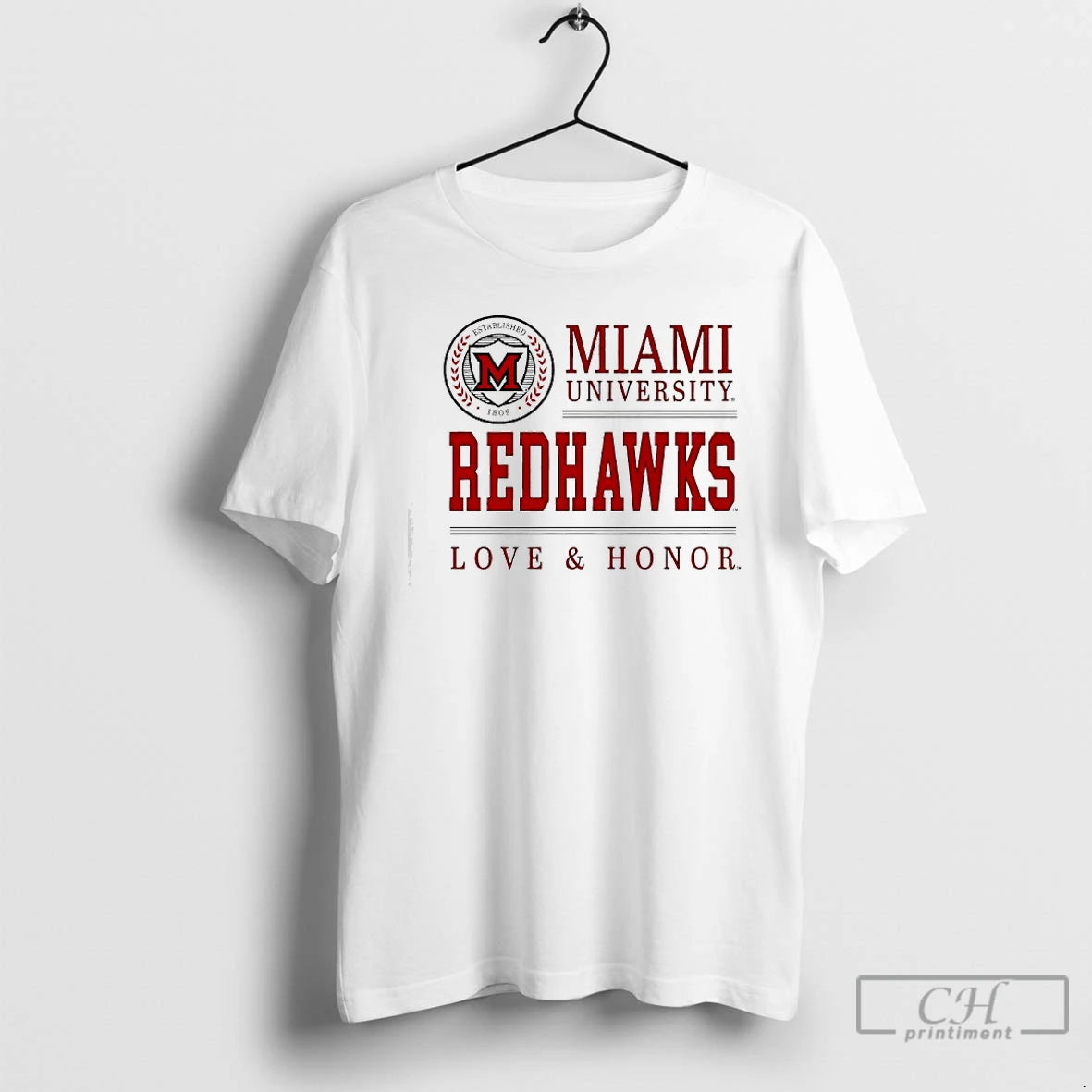 Classic Miami University Redhawks Seal Love And Honor
