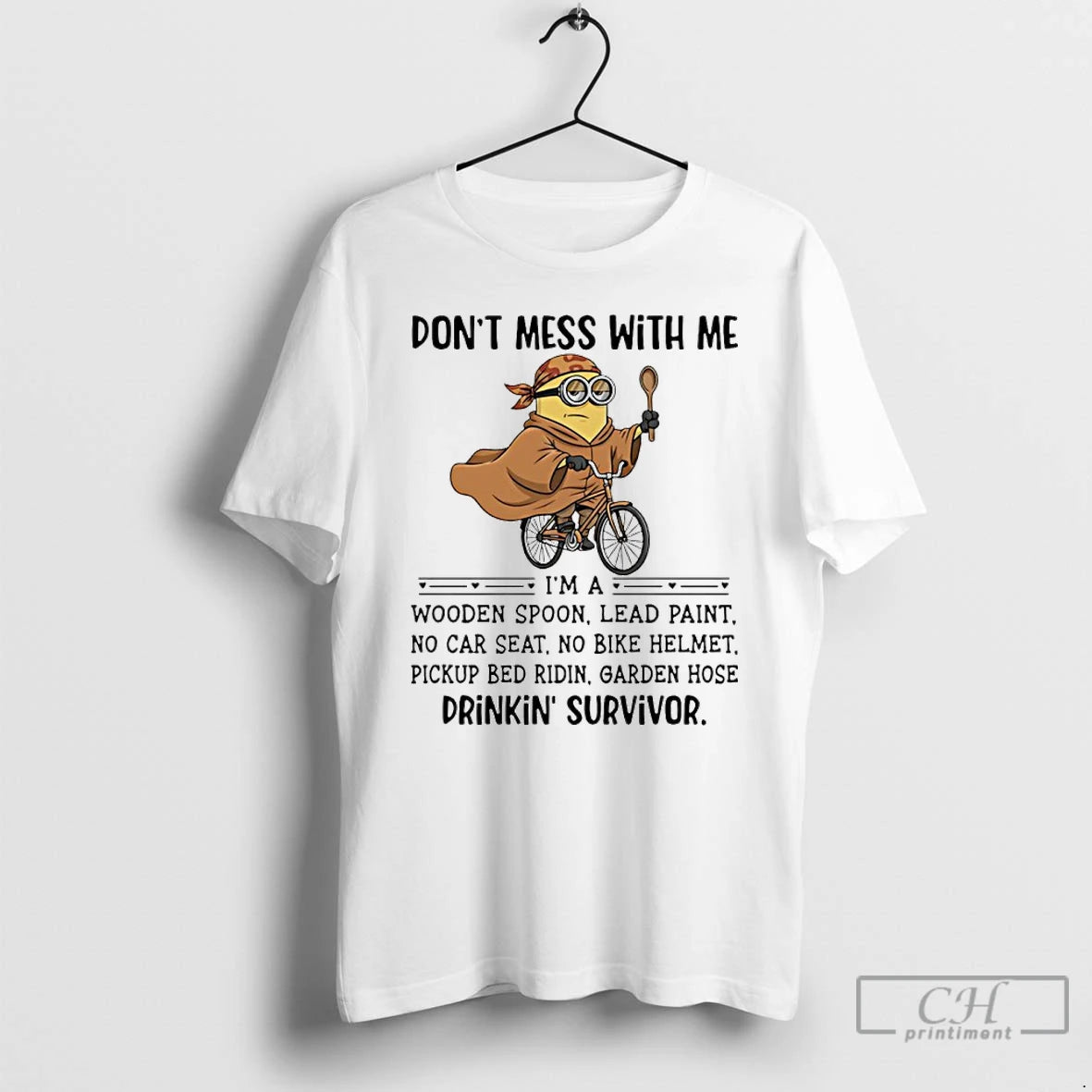 Classic Minion Dont Mess With Me Im A Wooden Spoon Lead Paint No Car Seat