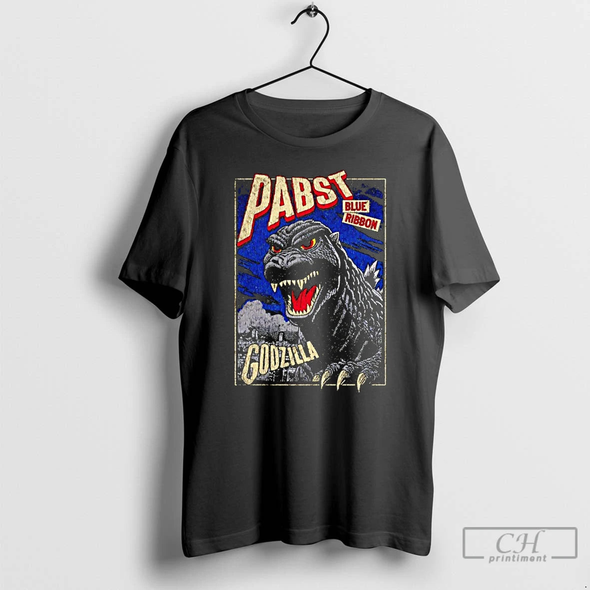 Classic Pabst Blue Ribbon Godzilla Clawed Ribbon Vintage