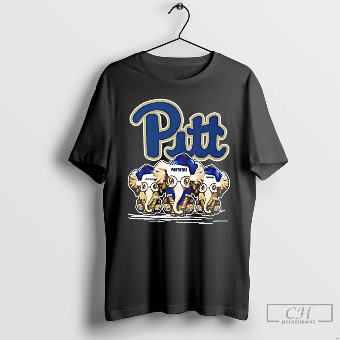 Classic Pittsburgh Panthers X Elephants Santa Hat Merry Christmas