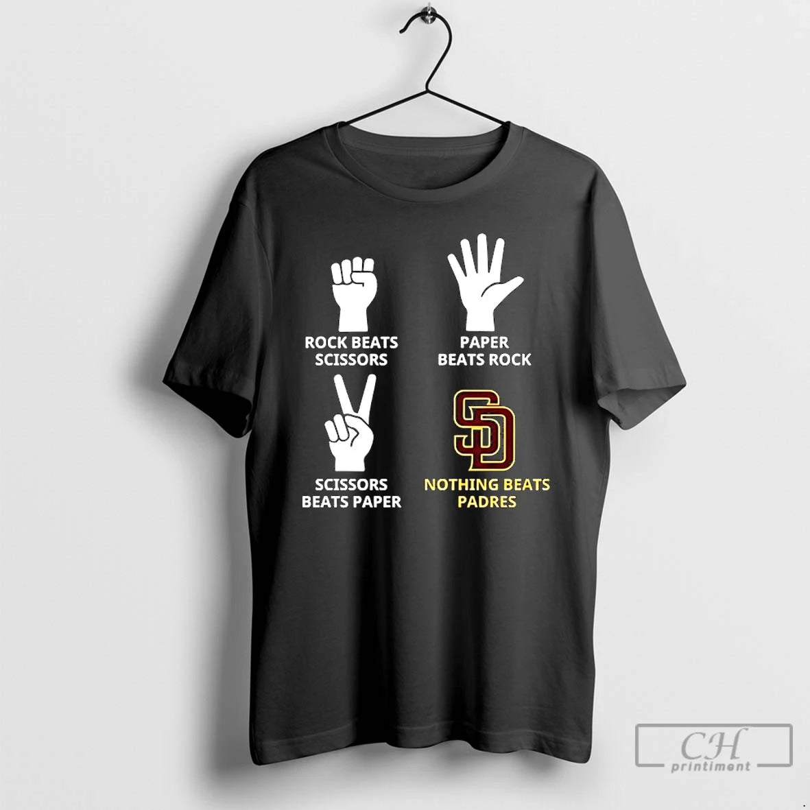 Classic San Diego Padres Nothing Beats Rock Beats Scissors Paper Beats Rock Scissors Beats Paper