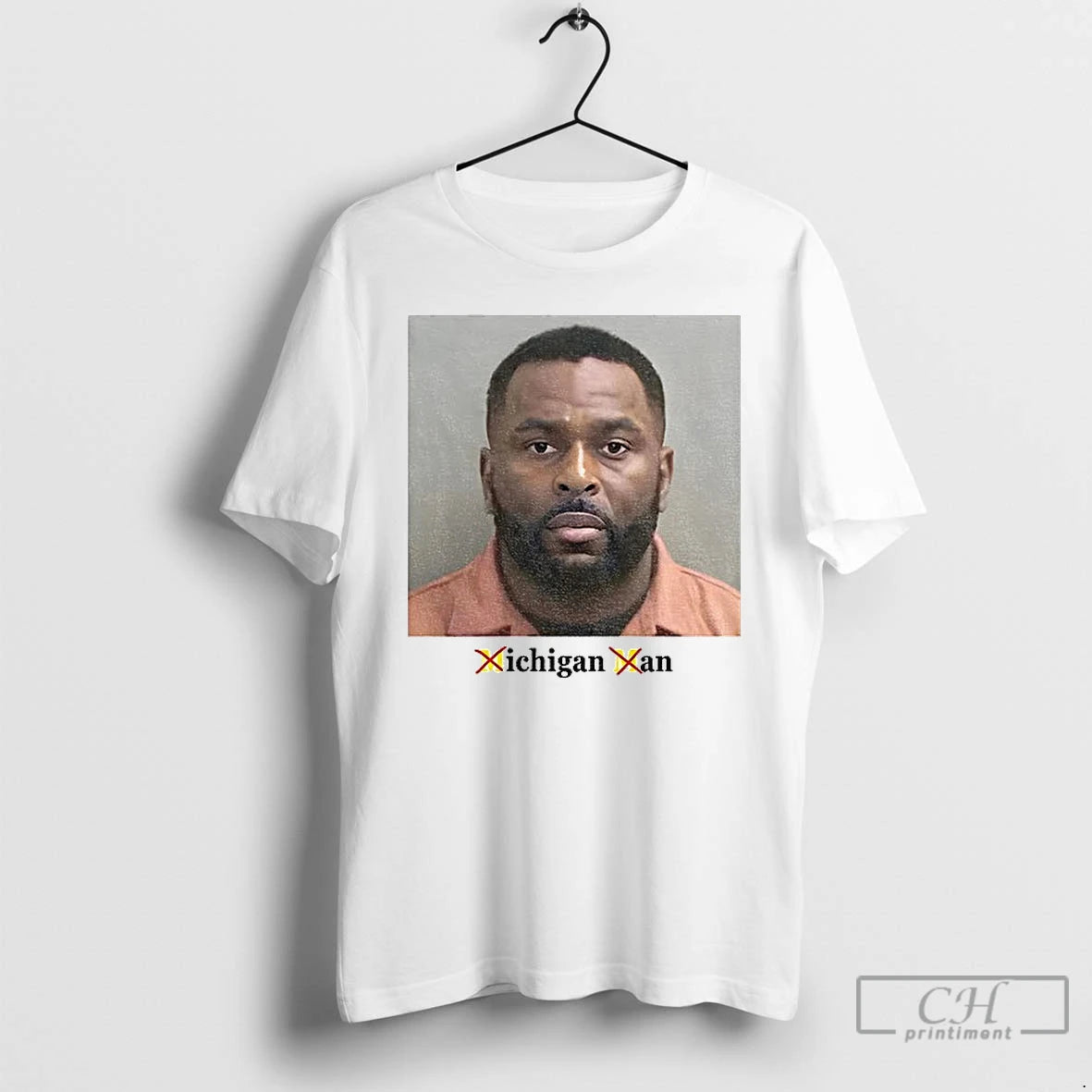 Classic Sherrone Moore Mugshot Michigan Wolverines Coach Vintage