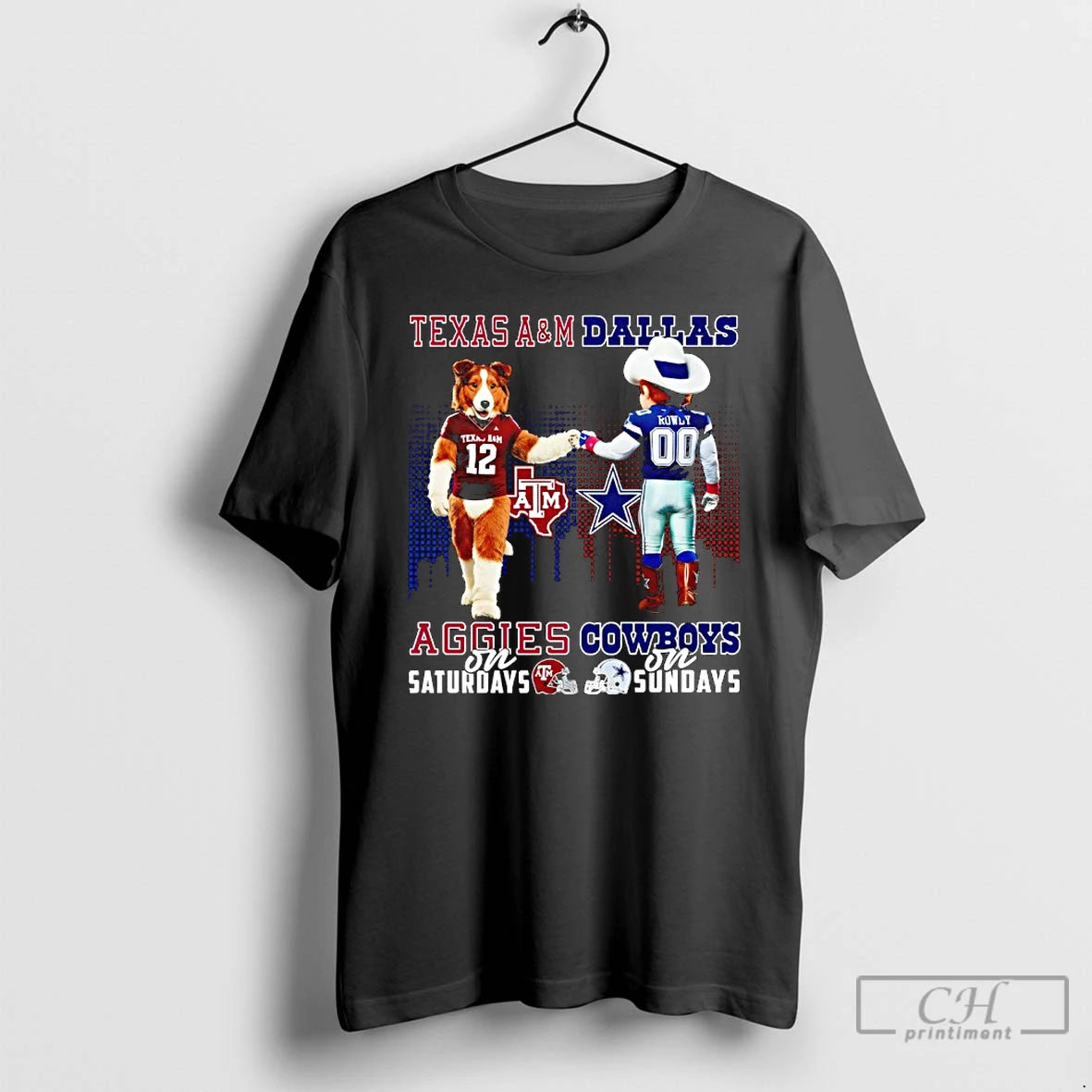 Classic Texas Am Aggies On Saturdays X Dallas Cowboys On Sundays Mascot T Shirts Sweater