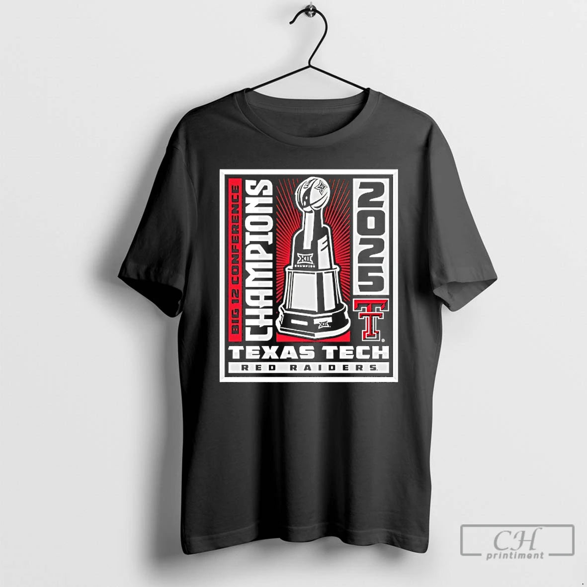 Classic Texas Tech Big 12 Champions Winner Win Trophy 2025
