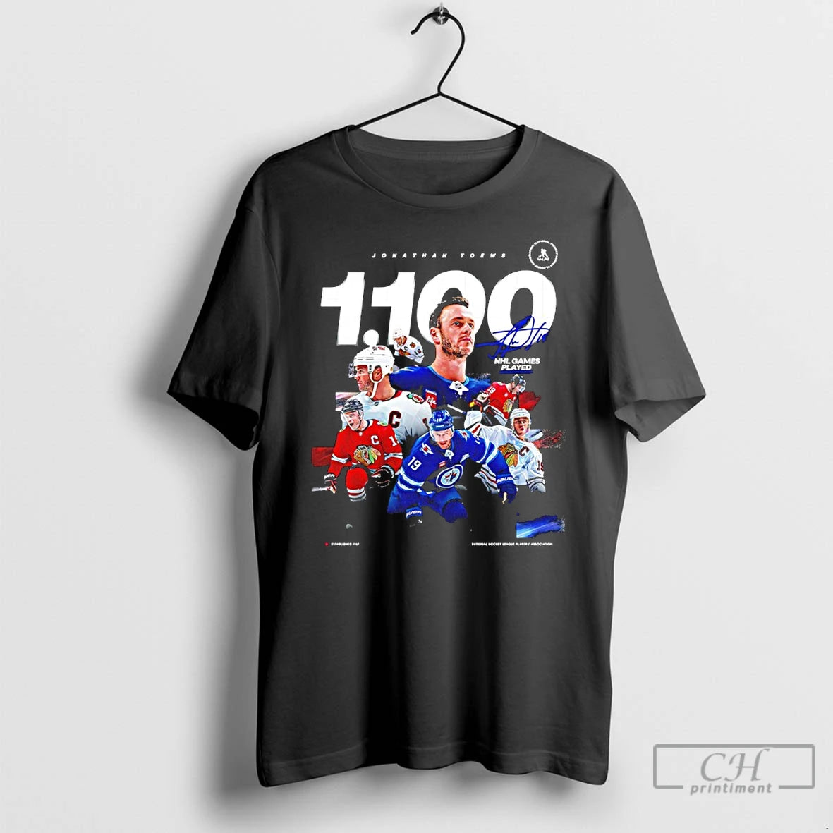 Classic Winnipegs Jonathan Toews 1100 Nhl Games Played Signature