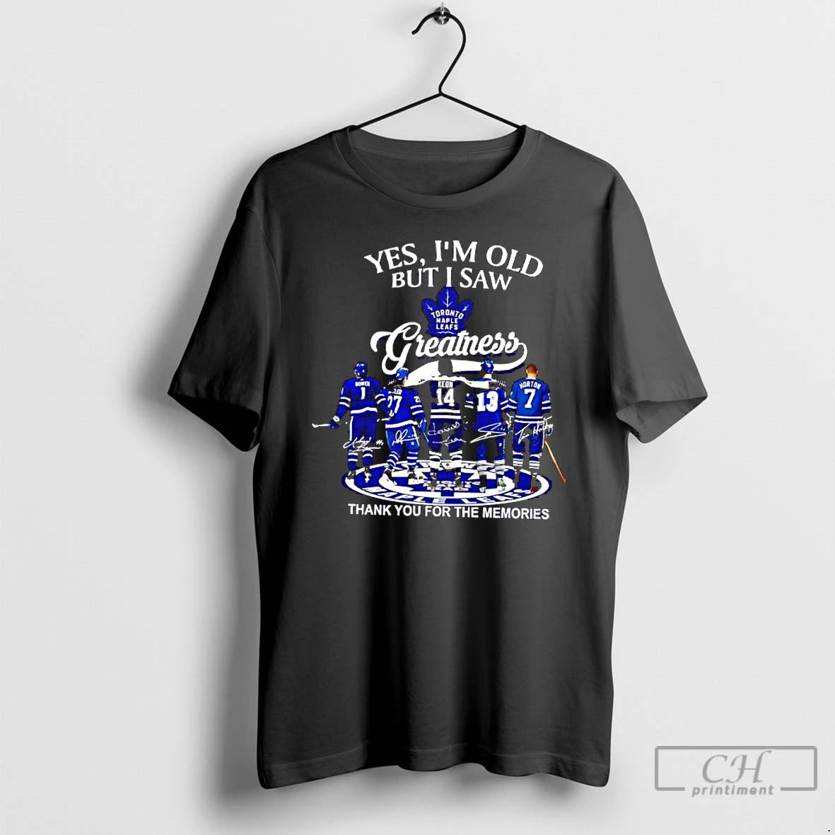 Classic Yes Im Old But I Saw Toronto Maple Leafs Greatness 2025 Signatures T Shirts