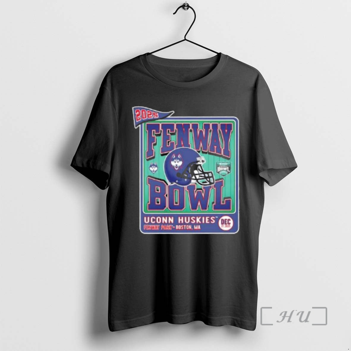 New 2025 Fenway Bowl Uconn Huskies Helmet