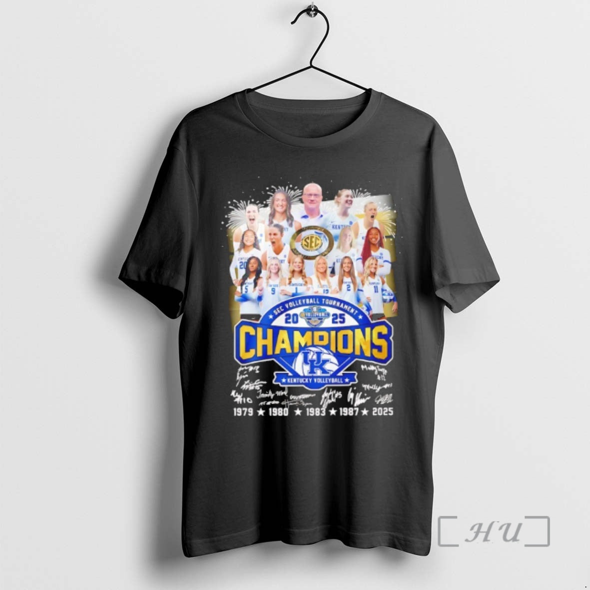 New Kentucky Volleyball 2025 Sec Volleyball Tournament Champions Signatures