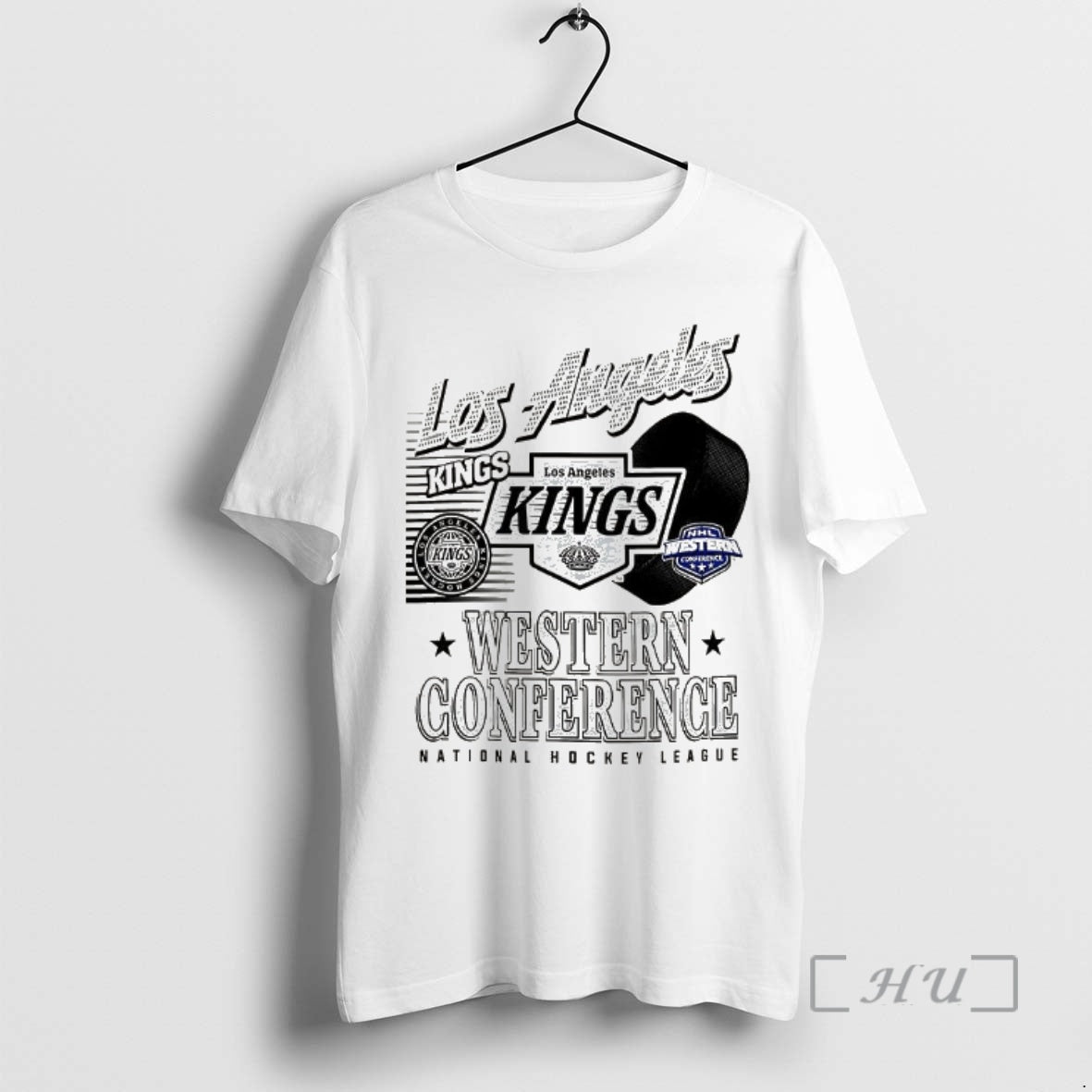New Los Angeles Kings Nhl Western Conference Logo And Ball