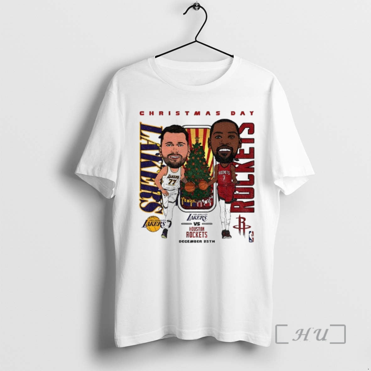 New Luka Doncic Los Angeles Lakers Vs Kevin Durant Houston Rocket Basketball Christmas Day Premium