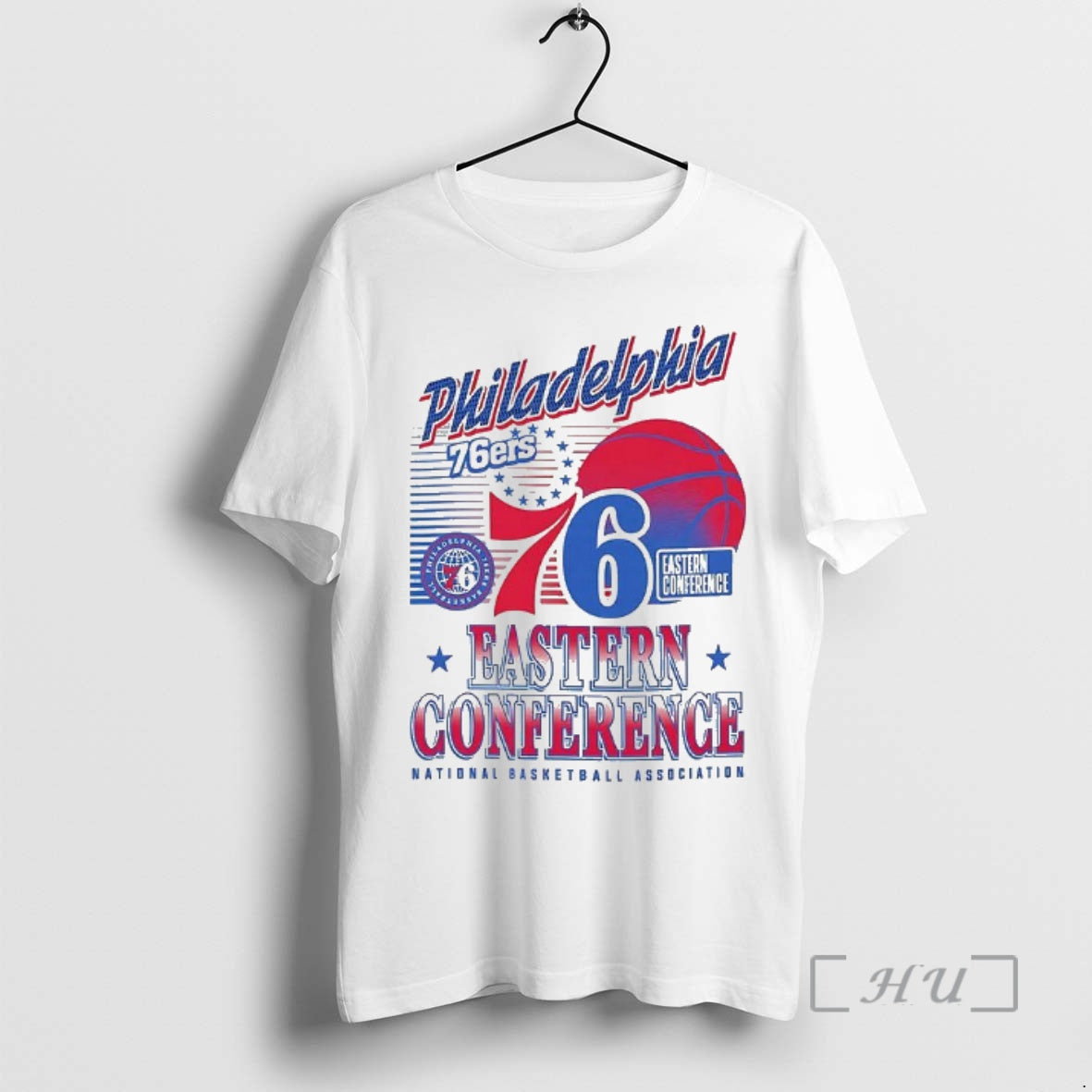 New Philadelphia 76ers Nba Eastern Conference Logo And Ball
