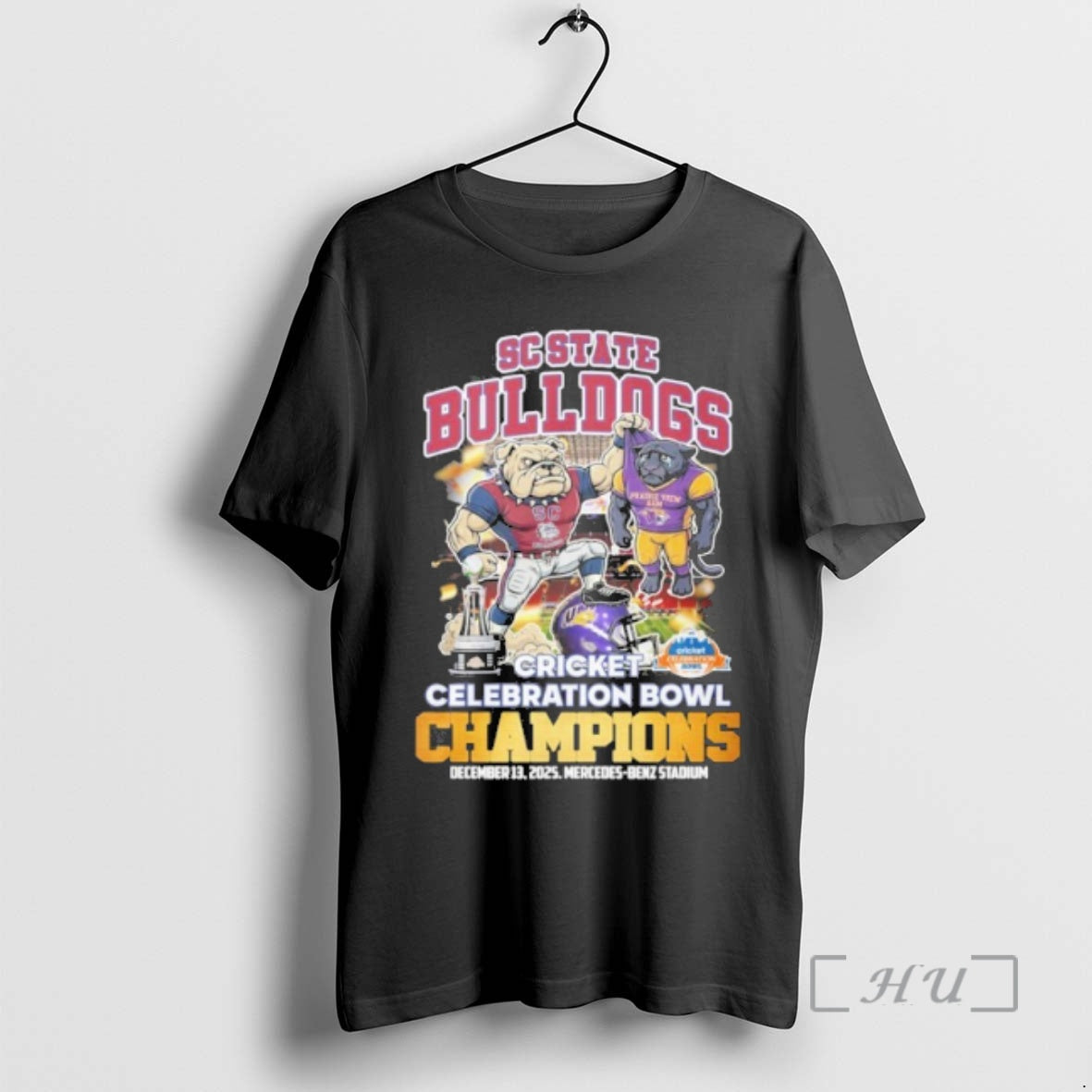 New Sc State Bulldogs Beat Prairie View Am Mascot Celebration Bowl Champions Premium T Shirts