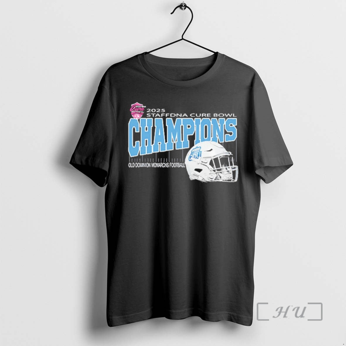 New Staffdna Cure Bowl 2025 Champions Old Dominion Monarchs Football Helmet At Camping World Stadium