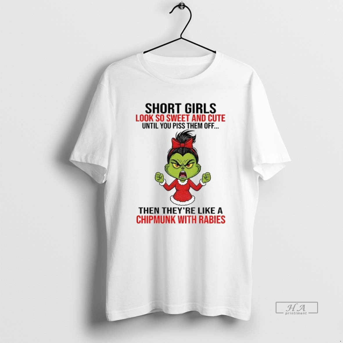 Official Grinch Santa Short Girls Look So Sweet And Cute Until You Piss Them Off