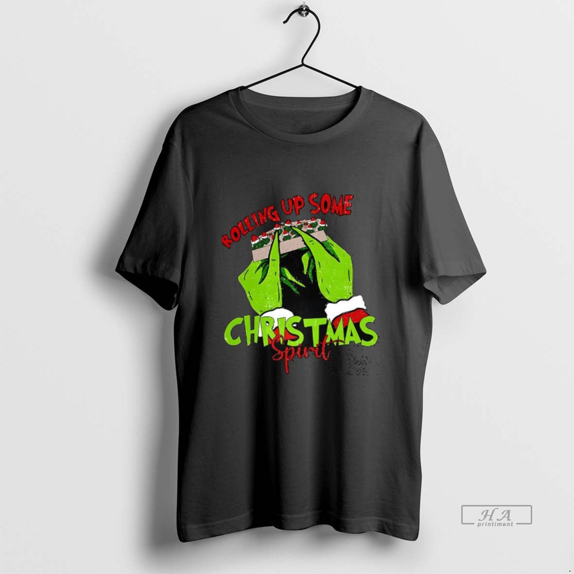 Official Grinch Hands Rolling Up Some Christmas Spirit