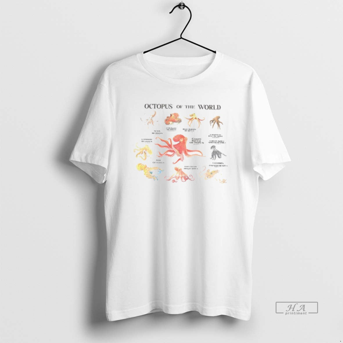 Official Octopus Of The World Ocean Animals Vintage