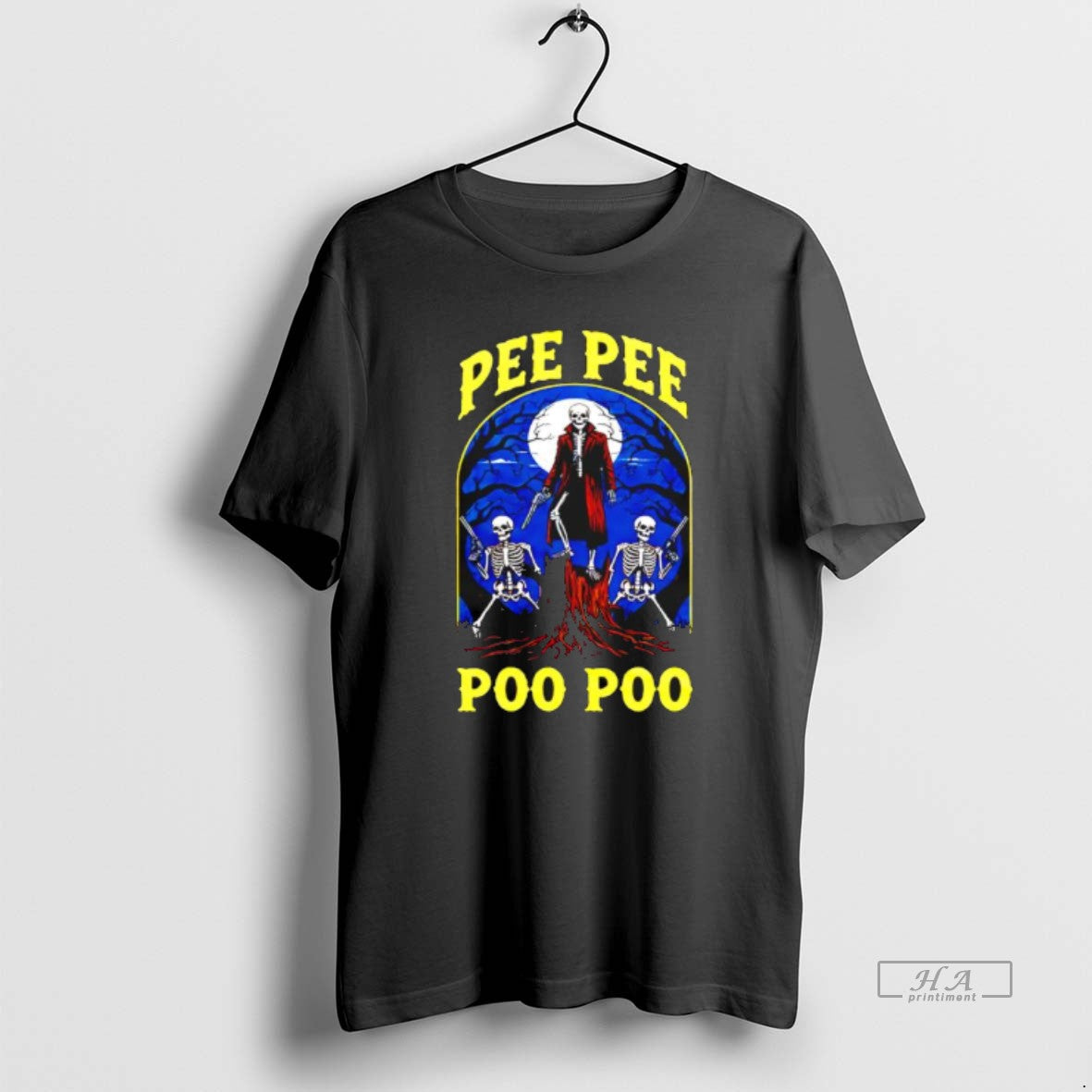 Official Pee Pee Poo Poo Skeleton Graphic