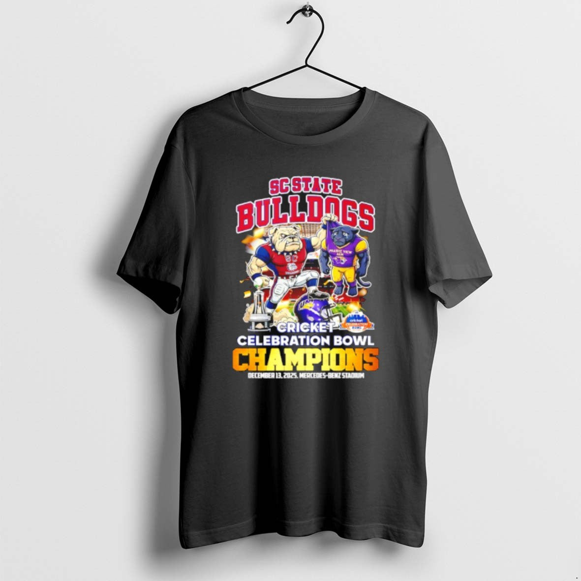 Official Sc State Bulldogs 2025 Cricket Celebration Bowl Champions Mascot