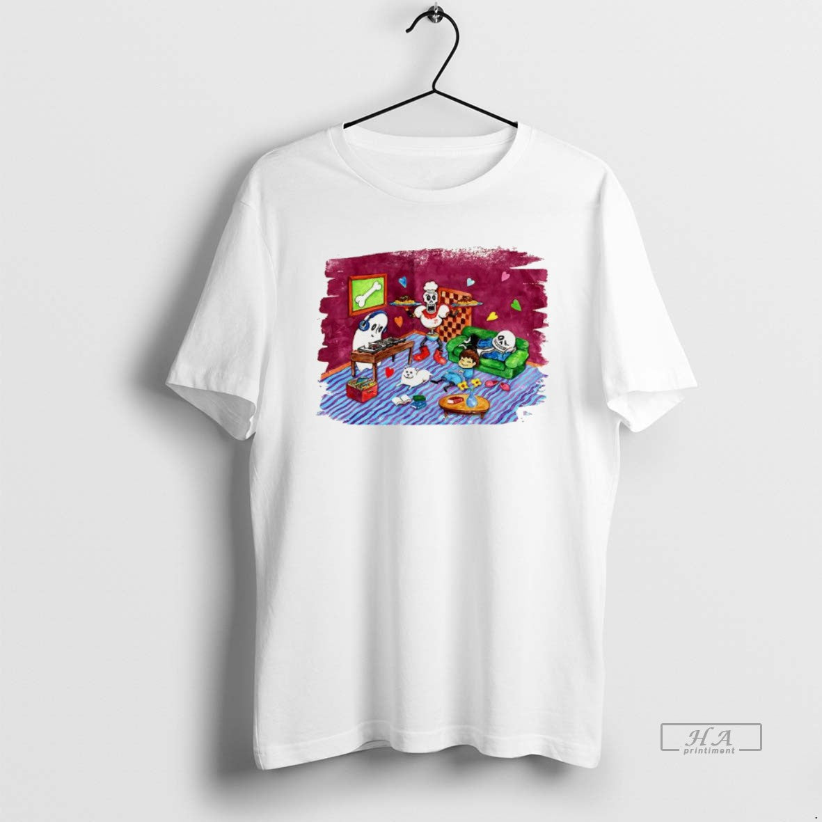 Official Undertale 10th Anniversary Commemorative Chill Arrangement Video Game Character Painting