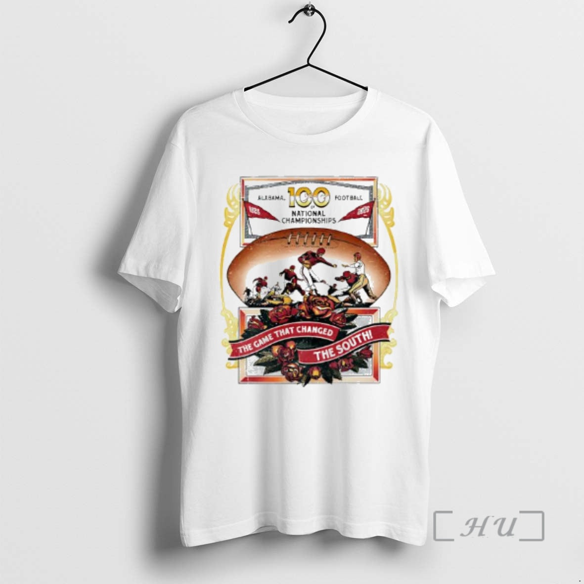 Officials Alabama 100 National Championships The Game That Changed The South Premium T Shirts Sweater
