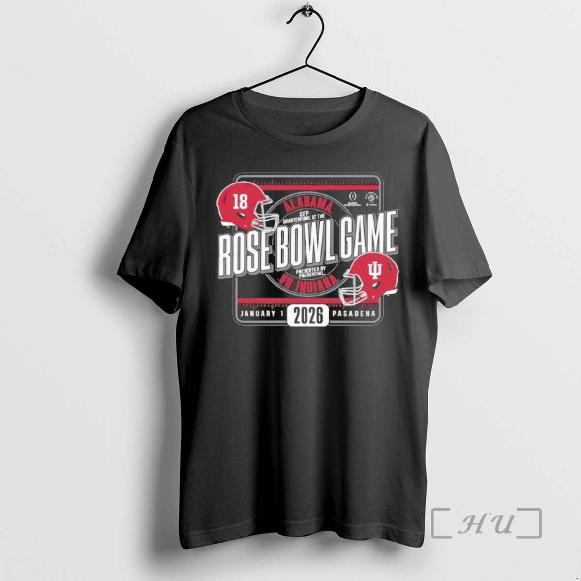 Officials Alabama Vs Indiana Football 2026 Rose Bowl Game Head To Head Premium T Shirts