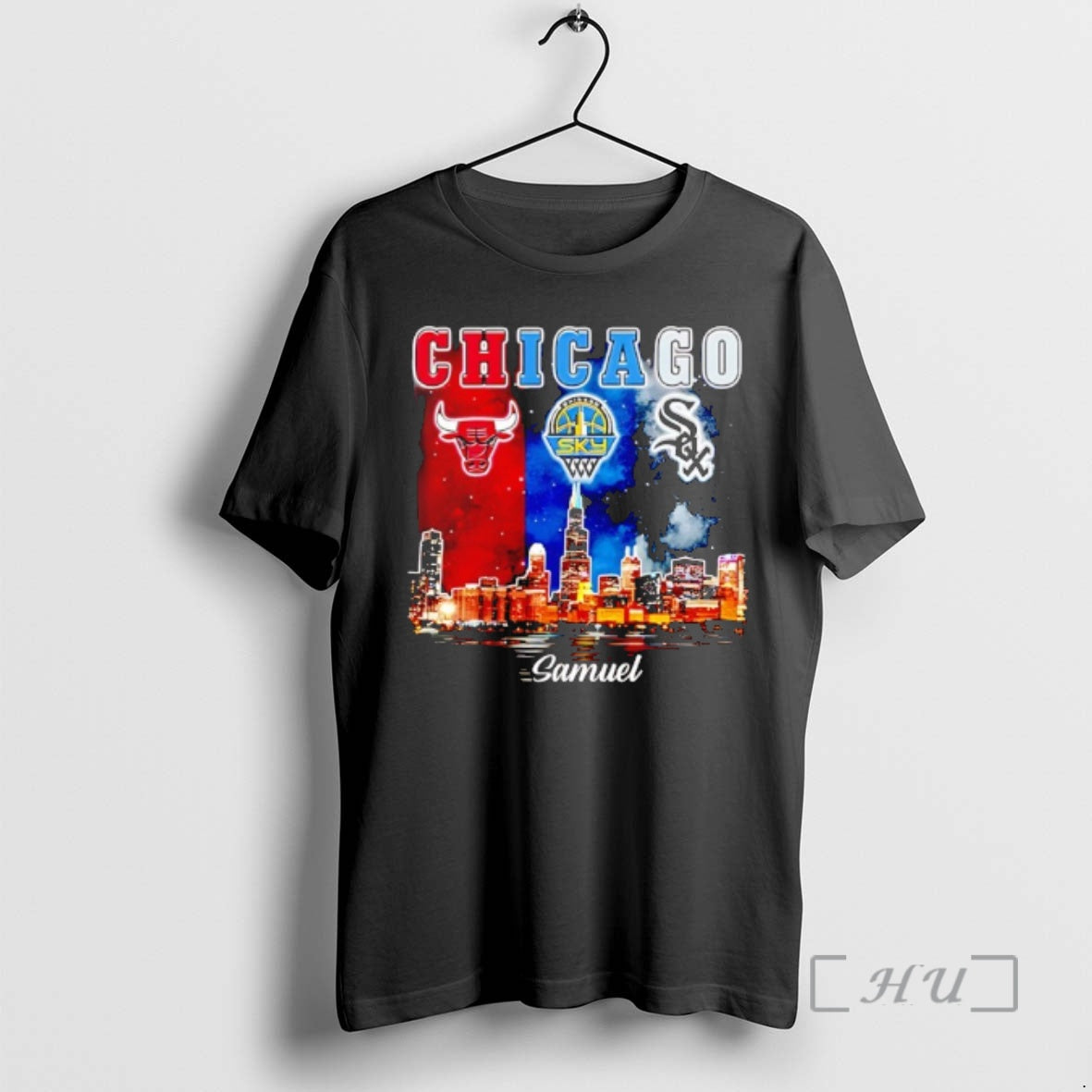 Officials Chicago City Skyline Chicago Bulls Chicago Sky And Chicago White Sox Logos Premium
