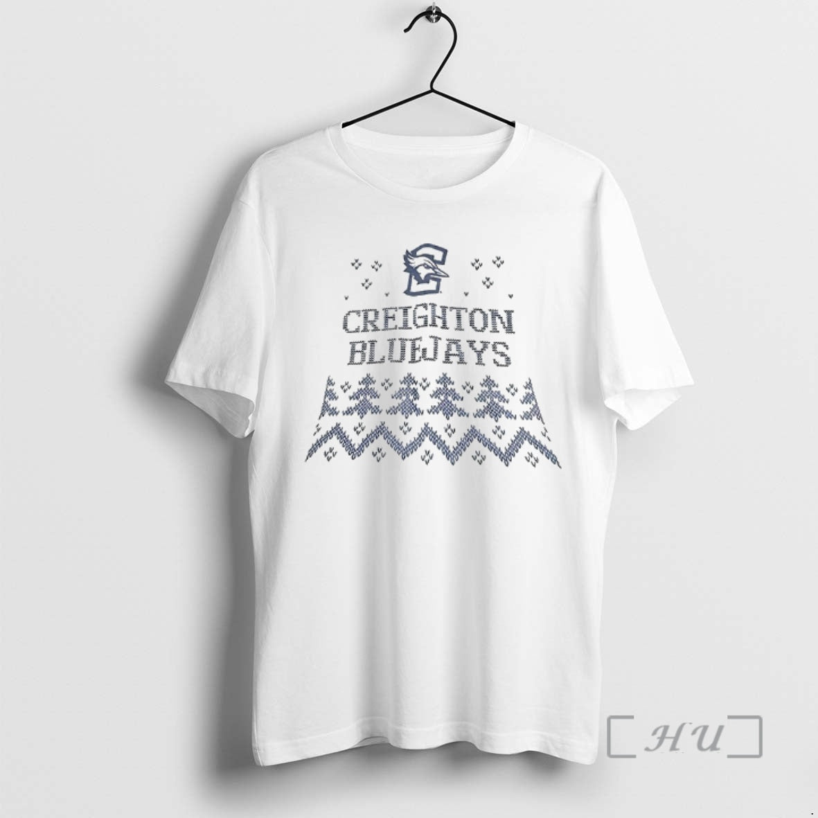 Officials Creighton Bluejays Basketball Logo Merry Christmas