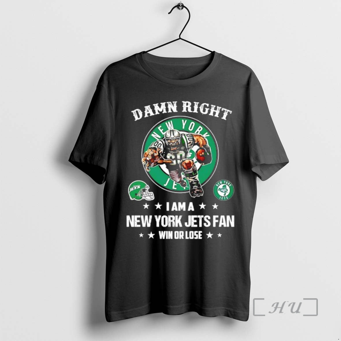 Officials Damn Right I Am A New York Jets Fan Win Or Lose Mascot Premium