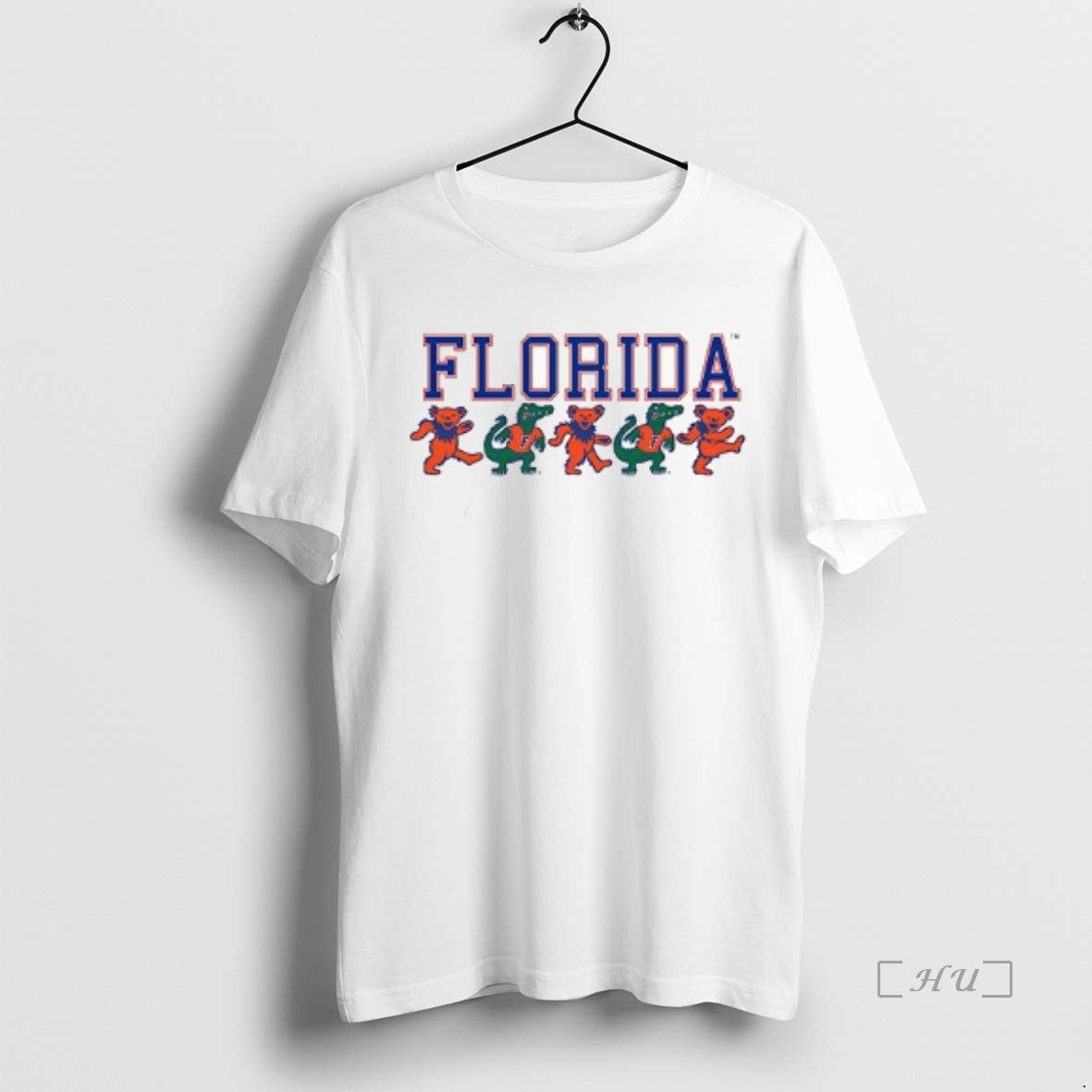 Officials Florida Gators X Grateful Dead Go Gators Danicing Bears Mascot Double Sided Graphic Premium